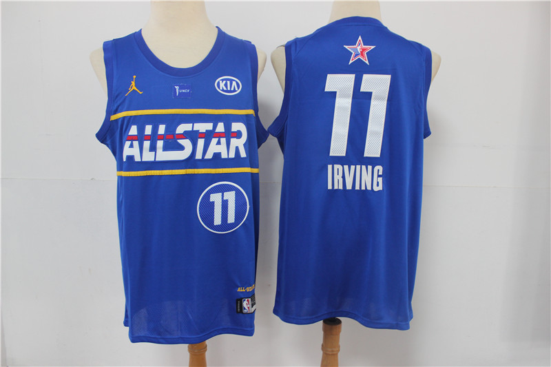 Men Boston Celtics #11 Irving blue 2021 NBA All Star jerseys ->texas rangers->MLB Jersey